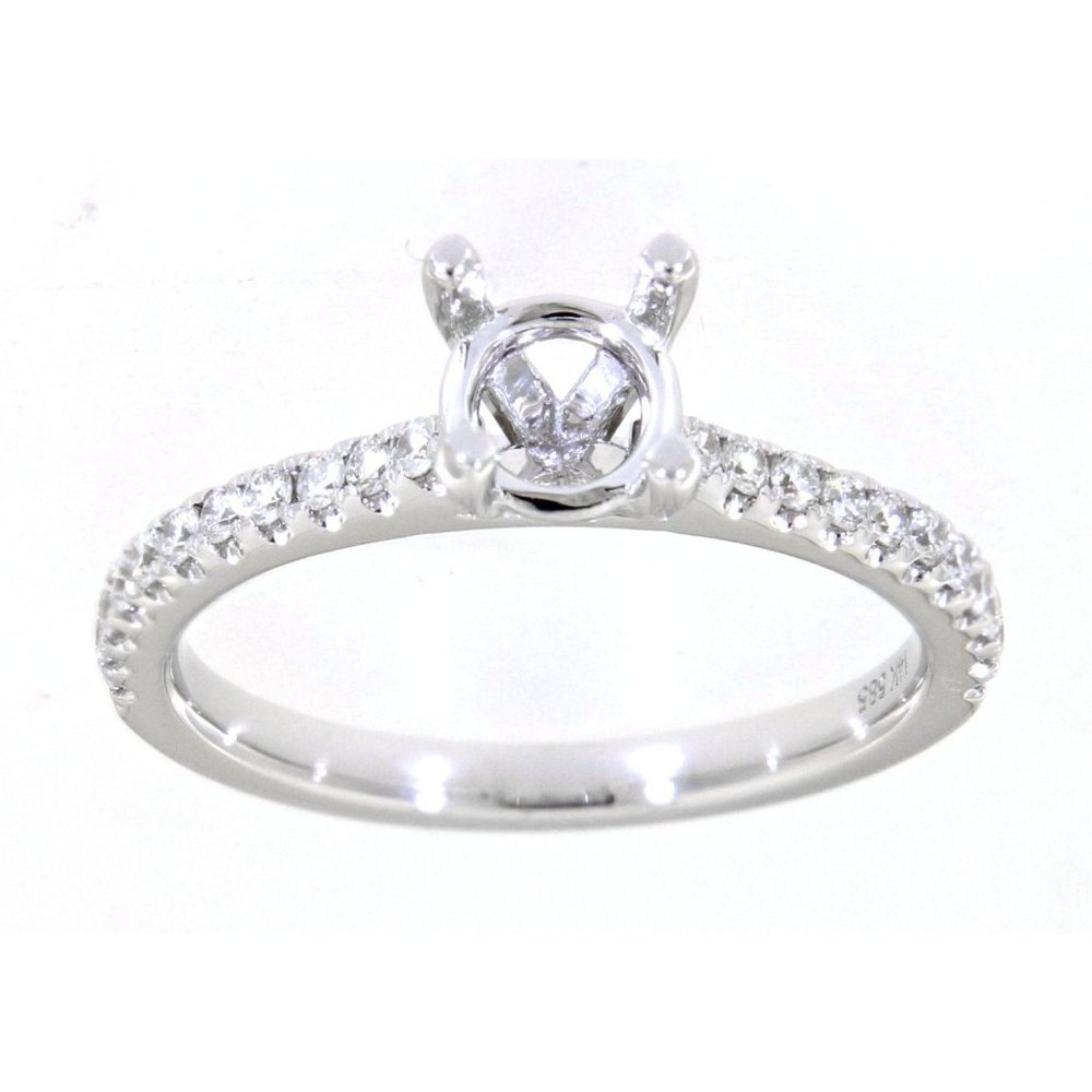 Real Diamond Semi Mount Engagement Wedding Ring